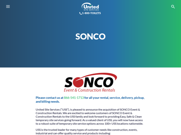 Sonco Event & Construction Rentals