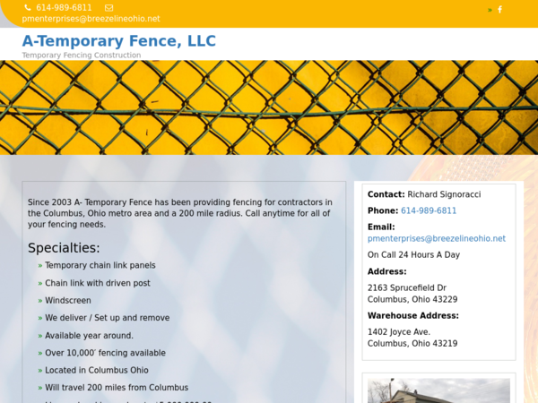 A Temporary Fence PM Ent