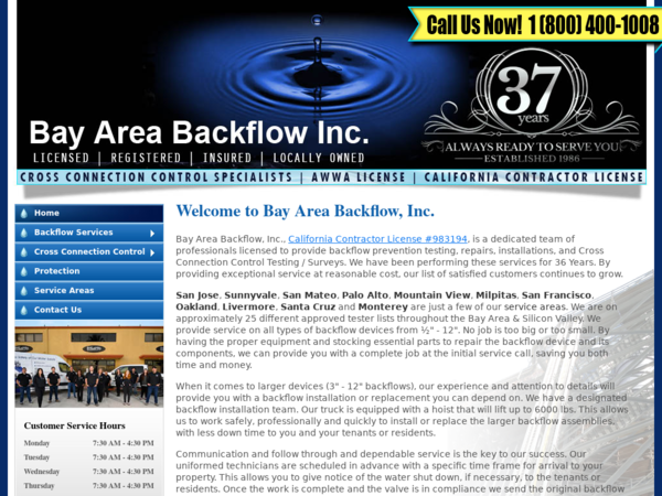 Bay Area Backflow