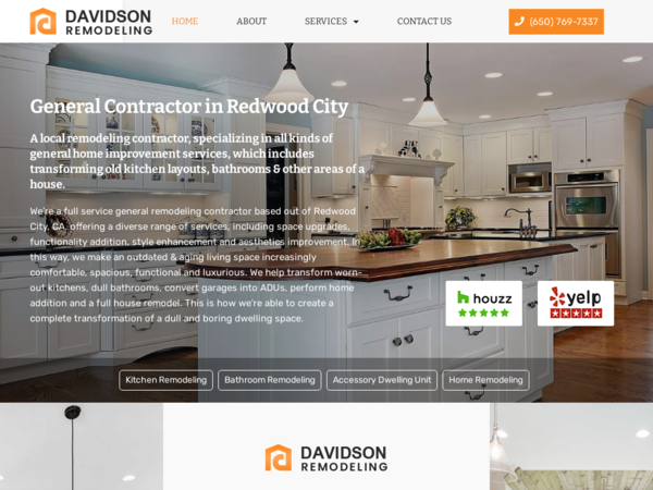 Davidson Remodeling Contractors in Redwood City