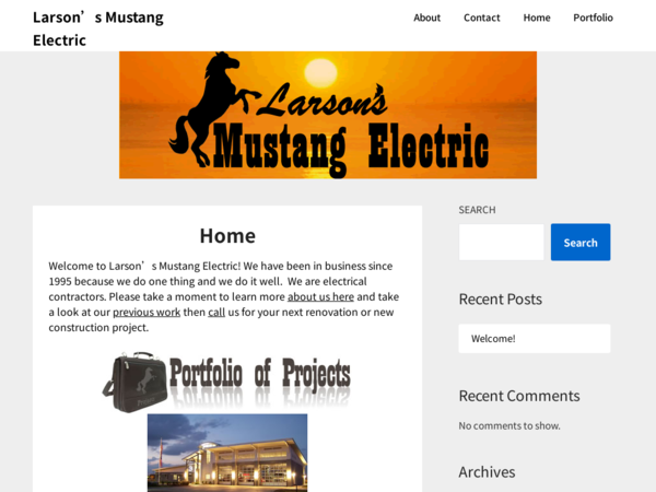 Larson's Mustang Electric