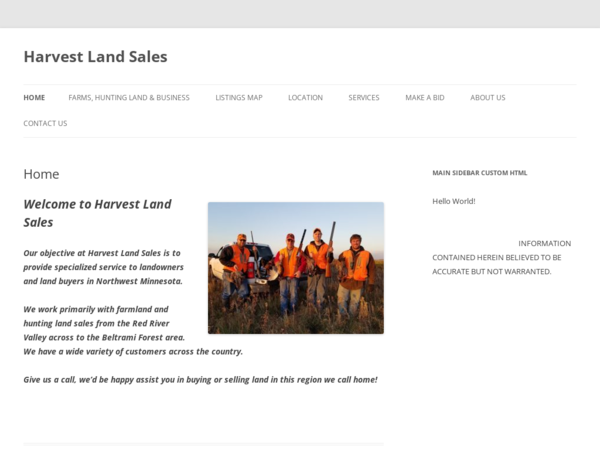 Harvest Land Sales
