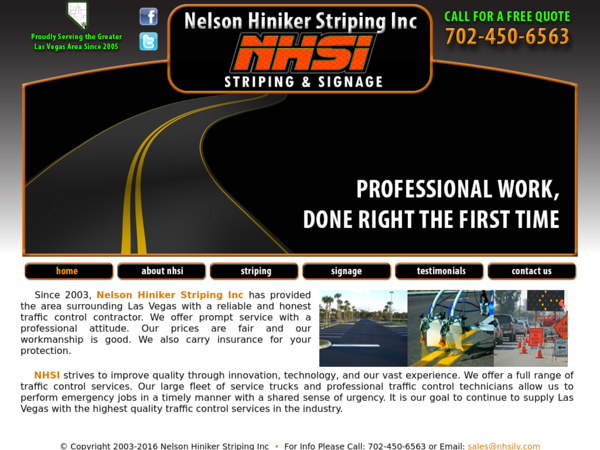 Nelson Hiniker Striping Inc