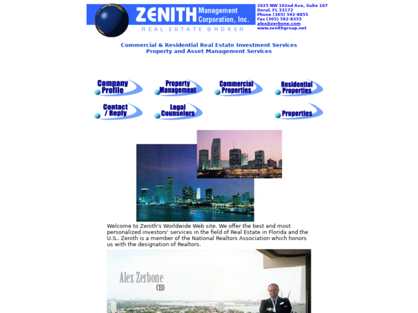 Zenith Management Corporation Real Estate