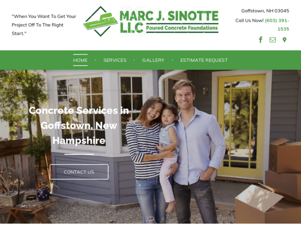 Marc J Sinotte LLC Poured Concrete Foundations