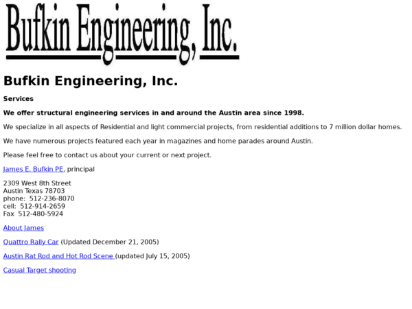 Bufkin Engineering