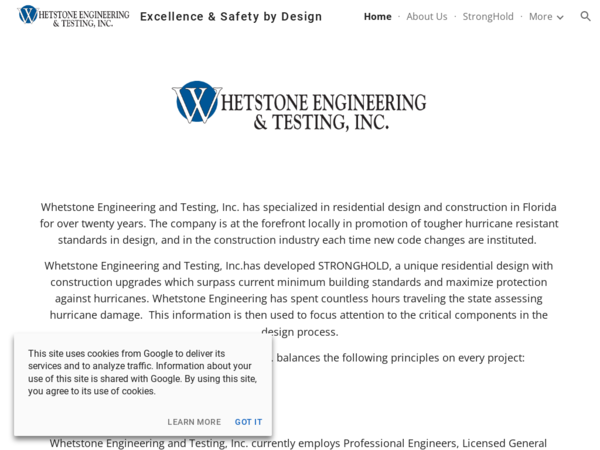 Whetstone Engineering-Testing