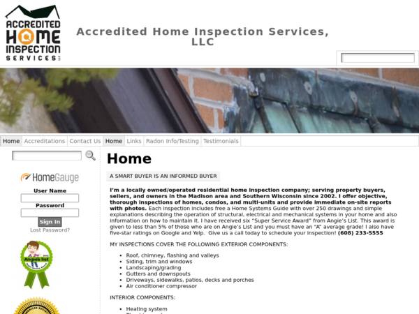 Accredited Home Inspection Services