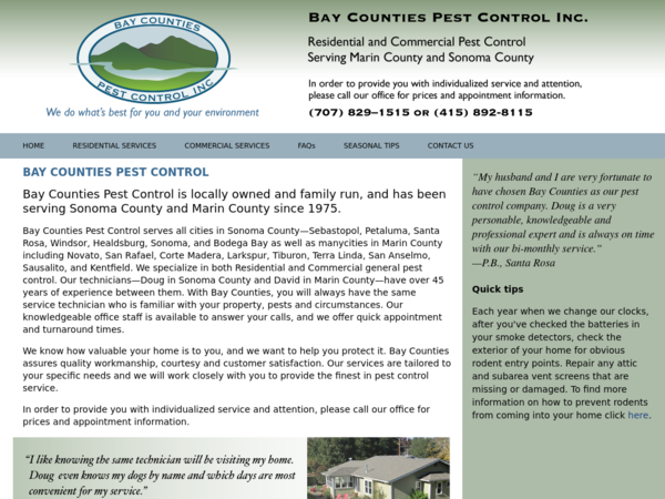 Bay Counties Pest Control Inc.