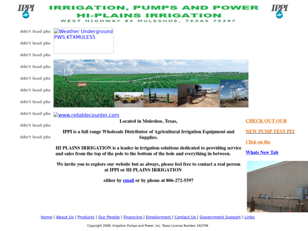 Irrigation Pumps & Power Inc