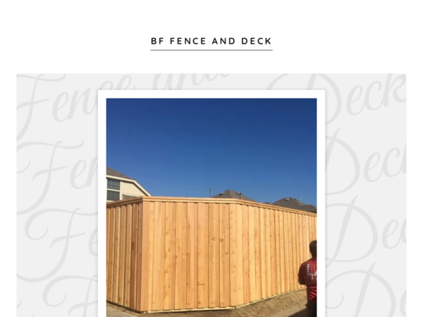 BF Fence and Deck