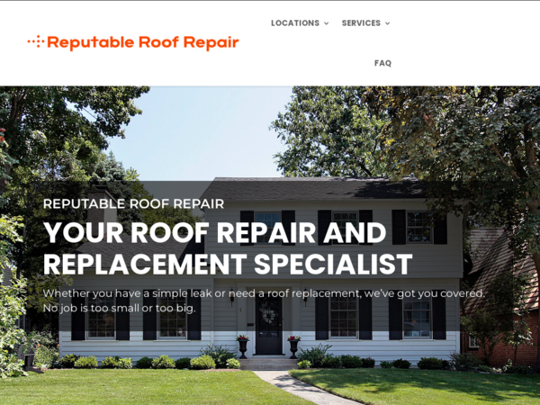 Reputable Roof Repair