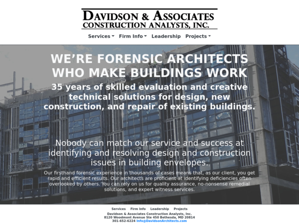 Davidson & Associates Construction Analsysts