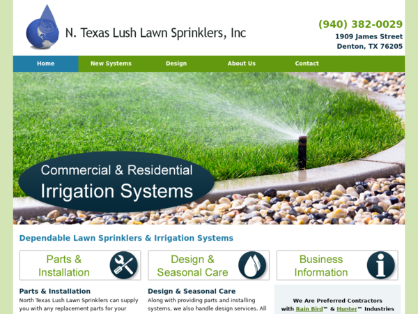 North Texas Lush Lawn Sprinklers