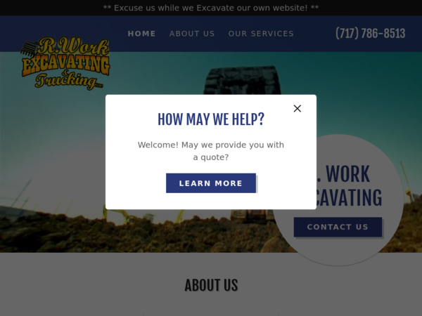 R Work Excavating & Trucking