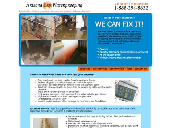 Arizona Dry Waterproofing