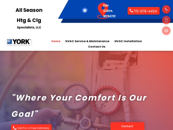 All Season Heating & Cooling Specialists LLC