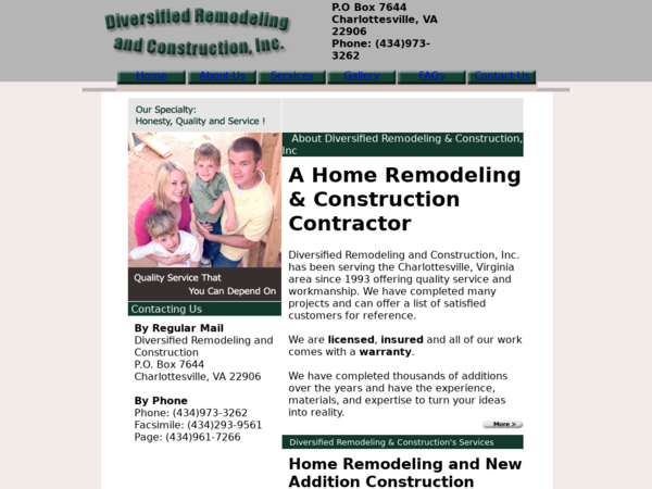 Diversified Remodeling and Construction