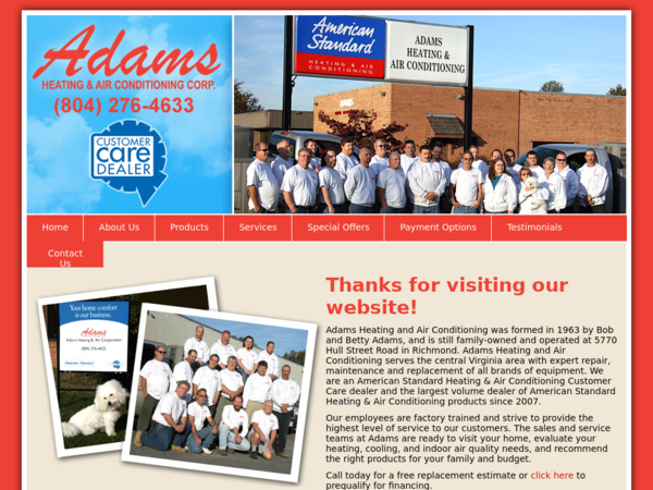 Adams Heating & Air Conditioning Corporation