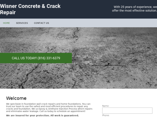 Wisner Concrete & Crack Repair