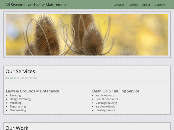 All Seasons Landscape Maintenance