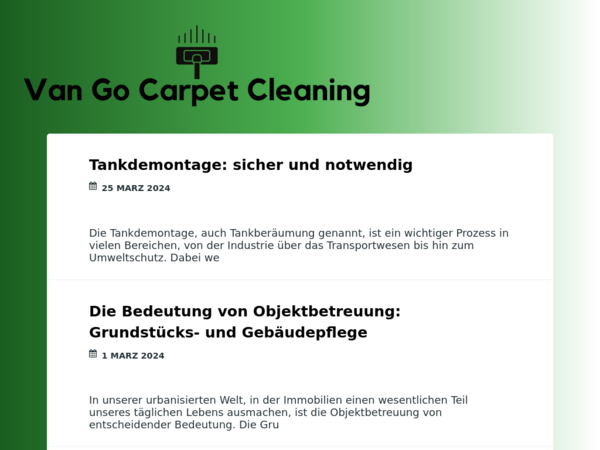 Vango Carpet Cleaning