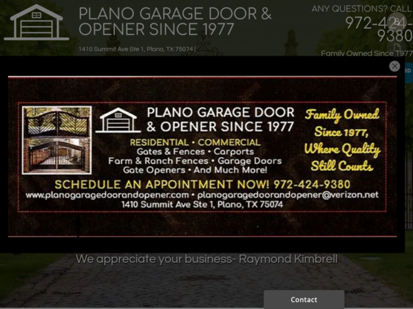 Plano Garage Door & Opener Since 1977