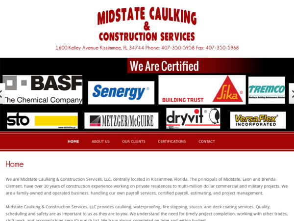 Midstate Caulking & Construction