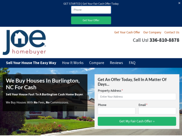 Joe Homebuyer Burlington NC