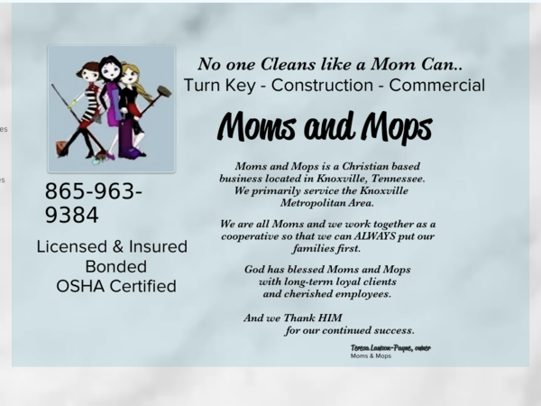Moms & Mops Construction Cleaning