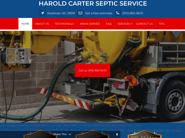 Harold Carter Septic Service