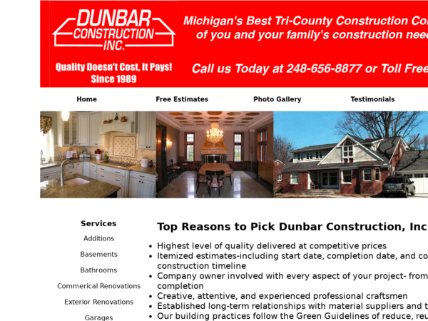 Dunbar Construction Inc