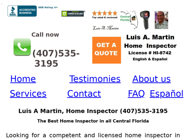 Luis A Martin's Home Inspections in Eustis