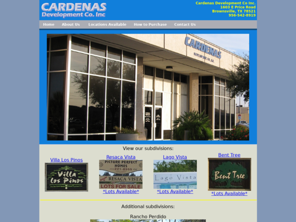 Cardenas Development Co Inc